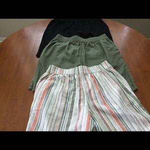 Croft & Barrow Linen & Rayon Shorts. Price is for all 3.